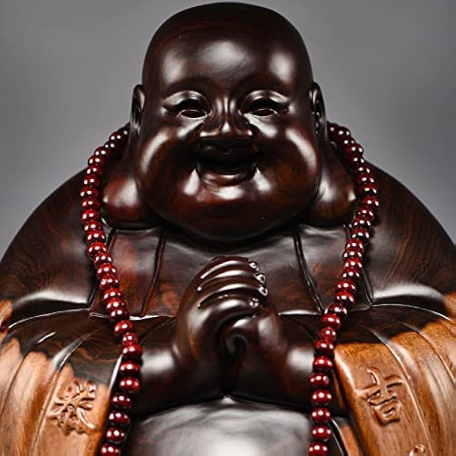 Amazon.co.jp: 仏像 木彫り 七福神 布袋 様 布袋さんの置物 木製